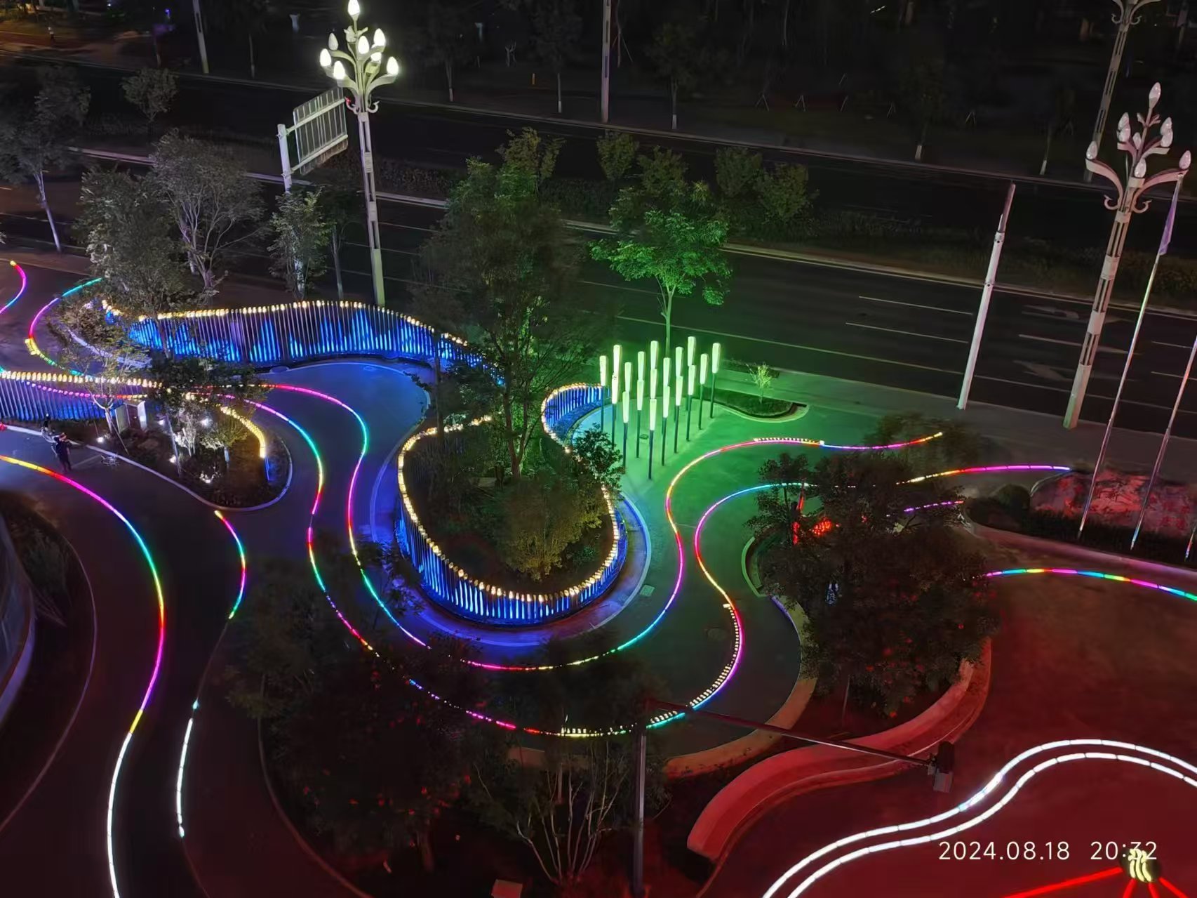 四川营山中医院景观亮化灯具案例